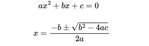 quadratic equation